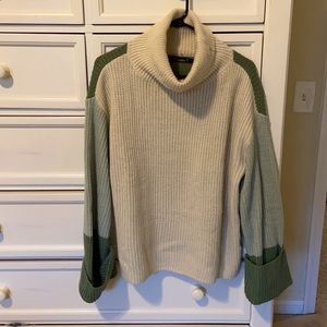Colorblock Turtleneck